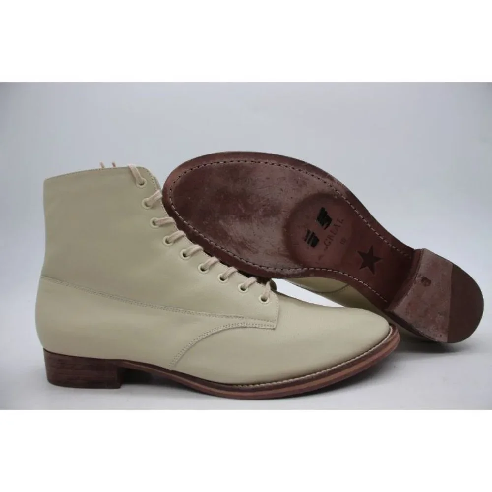 The Great Vintage Style Boxcar Boots Vanilla Women’s size 10
